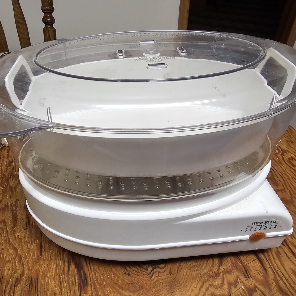 West Bend White Steamer